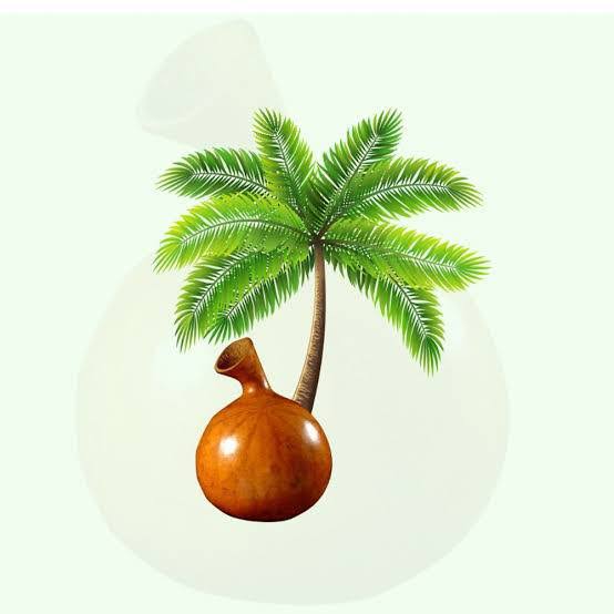 Fresh Palmwine - Traditional Palm Tree and Calabash